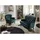 Atlantic Home Collection Sessel Leo Samtvelours 111 x 86 x 95 cm Grün