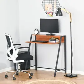Homcom Schreibtisch walnuss-optik
