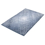 Kleine Wolke Badematte »Cory«, Höhe 24 mm, rutschhemmend beschichtet, fußbodenheizungsgeeignet, Badteppich, modischer Farbverlauf, Hoch-Tief Effekt, waschbar, Blau