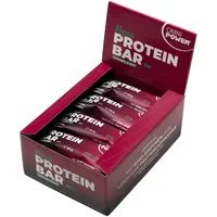OMNi POWER PROTEIN BAR Caramel & Nut Riegel | 12 g Eiweiß 27% | High Protein Riegel | Ohne Süßstoffe und künstliche Zusätze | High in Fiber | Vegan | Glutenfrei | 12 x 45 g