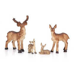 Hirsch-Familie, 2,5–6,5 cm, 4-teilig