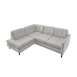 Lounge Collection Eckcouch Mikrofaser 2-Sitzer Grau