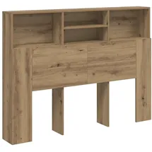 vidaXL Kopfteilschrank Artisan-Eiche 140 x 19 x 103,5 cm