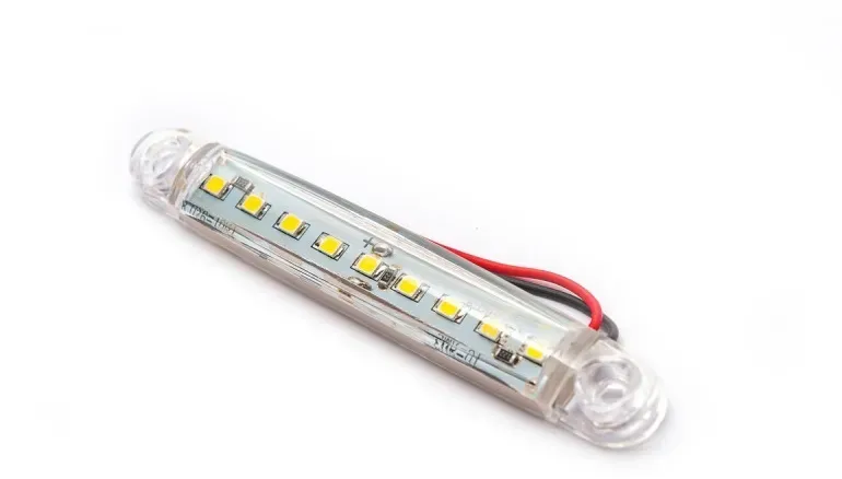 LED Markerleuchte 9 LED FR0176B 12-24V 98mm Weißfarbe