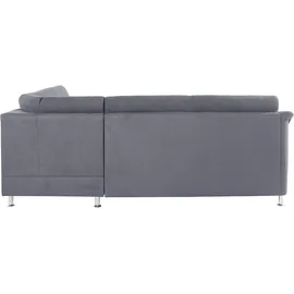 Home Affaire "Cardoso L-Form", grau, B:250cm H:90cm T:175cm, Struktur imprägniert (100% Polyester);Luxus-Microfaser ALTARA NUBUCK (100% Polyester);Struktur (52% Polyester, 35% Polyacryl, 13% Baumwolle);Luxus-Microfaser weich (90% Polyester, 10% Polyamid),