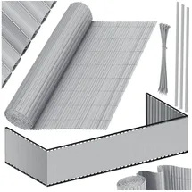 Kesser Balkonverkleidung 120 x 400 cm Hellgrau PVC