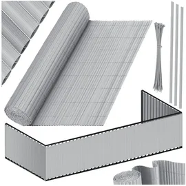 Kesser Balkonverkleidung 120 x 400 cm Hellgrau PVC