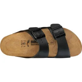Birkenstock Arizona Superlauf, Birko-Flor, schwarz/rot, schmal, Größe 47