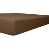 kneer Spannbettlaken für Topper Vario-Stretch 100 x 200 cm mocca