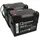 Q-Batteries Ersatzakku f. E-Lobil D-404, E-504, S940 2x Bleiakku 12LC-75 M6 12V 75Ah zyklenfest QB
