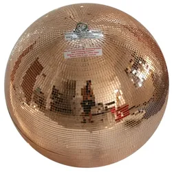 SATISFIRE Spiegelkugel 20cm kupfer Discokugel Mirrorball Party Disko Deko