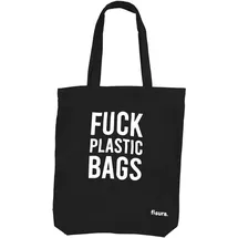 Fisura Tote bag f*cking plastic schwarz 43 x 37 cm