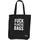 Fisura Tote bag f*cking plastic schwarz 43 x 37 cm