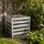TIMBELA Komposter Garten Metall 704L – TIMBELA M800 Komposter 91 x 91 x H85 cm – Metallkomposter verzinkt, großer Kompostbehälter Garten, stabil, wetterfest