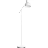 Homcom Stehlampe höhenverstellbar schwenkbar Stehleuchte Standleuchte mit E27 Sockel, für Wohnzimmer Schlafzimmer, Weiß