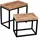 Mr. Deko Couchtisch 2er Set Lecce Mango natur