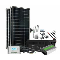 Offgridtec Autark XXL-Master 600W Solaranlage - 2000W AC Leistung 260Ah AGM Akku 12V 230V