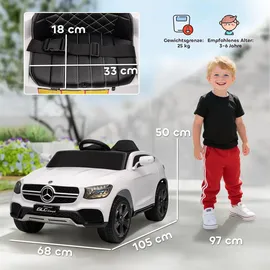 aiyaplay Kinder Elektroauto Mercedes-Benz Concept GLC Coupe 12V Weiß