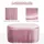 Homcom Sitzbank Polsterbank mit Stauraum Truhenbank für Wohnzimmer französische Stil Samt Rosa 81 x 40 x 41 cm