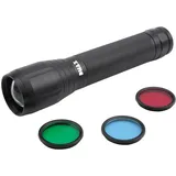 DMAX TLG 901 LED-Taschenlampe 1.500 Lumen 400 m Leuchtweite Rot/Grün/Blau wasserdicht
