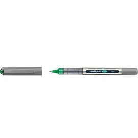 Uni-Ball eye fine UB-157E Tintenroller silber 0,4 mm, Schreibfarbe: grün,