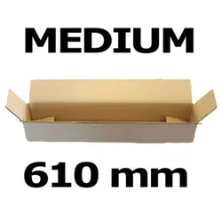 VEPATIM Faltkarton Versandhülsen  610x105x105mm sehr stabil 2-wellig braun