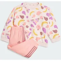 Adidas Essentials Allover Print Kids Jogginganzug Sandy Pink 80    