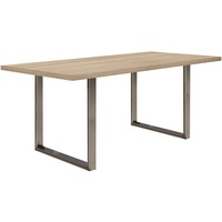 Forte TABLES Tisch nicht ausziehbar, Holzwerkstoff, Sonoma Eiche, 180