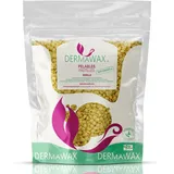 DERMAWAX 1 kg Dermawax Vanille Wachs Filmwachs Premium Heisswachs Waxing Perlen Wachsperlen ohne Wachsstreifen für Enthaarung, Haarentfernung Brazilian Waxing Ganzkörper Intim, Beine, Gesicht und Arme