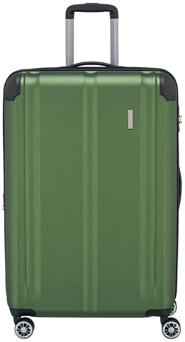 Travelite Reisetrolley City 4W L erw. 77cm grün