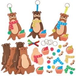 Schlüsselanhänger Otter, 8 Stück (Pro Set 8)