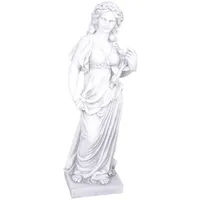 deluke Gartenfigur JENS Kunststoff Weiß 94x31x37cm Gartendeko Outdoor Figur