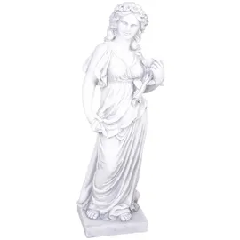 deluke Gartenfigur JENS Kunststoff Weiß 94x31x37cm Gartendeko Outdoor Figur