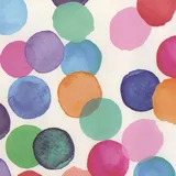 ecosoul Wachstuchtischdecke Julia Bunte Punkte Dots Wachstuch Wachstischdecke Geburtstag Breite:140cm Länge:270cm
