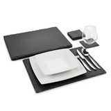 sänger Geschirr, Tischset, Schieferplatten-Set Dinner (4 x, 40 x 30 cm)