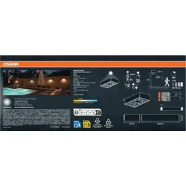 Osram Solarleuchte Kunststoff 4,3 cm inkl. Bewegungsmelder weiß