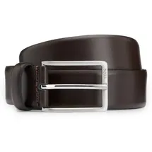 Boss 50491834_205_90 Gürtel aus Leder mit Dornschließe, Dunkelbraun 90