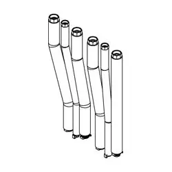 Viessmann Anschluss-Set Aufputz nach oben ZK06058