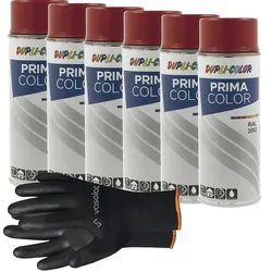 vasalat Dupli-Color Lackspray Set - 6 Dosen Set ; karminrot