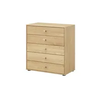 Woodford Kommode teilmassiv Kiruna ¦ holzfarben ¦ Maße (cm): B: 80 H: 86 T: 43