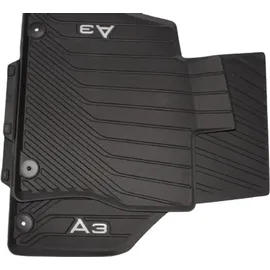 Audi A3 2013-2020 Gummifußmatten Allwettermatten vorne Schwarz, 2 Stück
