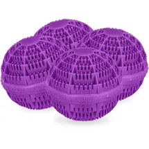 Relaxdays Waschball, 4er Set, lila