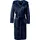 REDBEST Bademantel Unisex-Bademantel "Perris" mit Kapuze, Rückenlänge cm: 129/lang (ab 111 cm):, Fleece, mit Kapuze/mit Aufsatztasche:, default, Fleece Uni blau Rückenlänge cm: 129/lang (ab 111 cm): | XXL