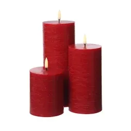uYuni LED Kerze PIA 10 cm rot