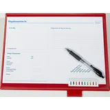BOI DOKUTECH BOI Click-Plus Ambulant Patienten-Dokumentationsmappe 2-Ringe rot 3,5 cm DIN A4