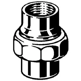 Viega Rohrverschraubung 3330 flachdichtend 1"