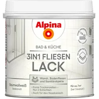 Alpina Bad & Küche Fliesenlack Weiß seidenmatt 0,5 l