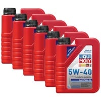 6x LIQUI MOLY 1305 Nachfüll Öl Motoröl 5W-40 1L