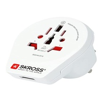 SKROSS 1500267 Reiseadapter Country Adapter World to UK USB