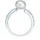 VALERO PEARLS Ring aus Sterling Silber mit Zirkonia Süßwasser-Zuchtperle in silber | Gr.: 62